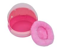 Bird Flight Cage For Canary Parakeet Bird Carrier Cage With Handle Portable Parrot Lightweight Pets Travel Suitcase Transparent(Pink)