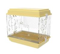 Bird Flight Cage For Canary Parakeet Bird Parrot Cage Acrylic For Indoor And Outdoor Parrotlet Conures Lovebirds(Yellow)