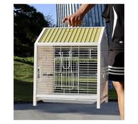 Bird Flight Cage For Canary Parakeet House Shaped Bird Cage With Handle Tray Expandable Ports Decorative Home Flight(Yellow)