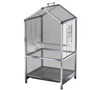 Bird Flight Cage For Canary Parakeet Metal Bird Cage Flight Cages With Bottom Tray Wrought Iron Parrot For Parakeet, Lovebirds(B)