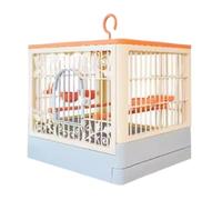 Bird Flight Cage For Canary Parakeet Plastic Bird Cage Hanging Portable Outdoor Viewing For Villas(Blue)