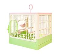 Bird Flight Cage For Canary Parakeet Plastic Bird Cage Hanging Portable Outdoor Viewing For Villas(Grün)