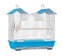 Bird Flight Cage For Canary Parakeet Wrought Iron Birdcages Portable Bird Cage Hanging Carriers Large Flight With Rolling Stand