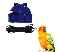 Bird Flight Harness Vest, Parrot Flight Suit with Leash, Bird Flying Clothes with Rope and Handle for Outdoor Activities Training, Anti Bite (Blue with Swing,Sun Conure/Quaker)