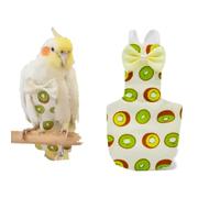 Bird Flight Suits Diapers for Monk Parakeets, Conures, Lovebirds, Cockatiels Flight Suits, Parrot Clothes, Bird Training Nappy Suit Liners Clothes (Medium,Green)