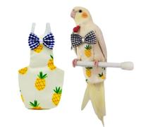 Bird Flight Suits Diapers, Parrot Flight Suits Diapers for Monk Parakeets, Cockatiels Flight Suits, Parrot Clothes, Bird Training Nappy Suit Liners Clothes (Medium,Yellow-C)