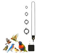 Bird Flight Training Lead, Stainless Steel Self-Reeling Flight Line for Parrots, Adjustable Ankle Equipment for Lovebirds, Parakeets, Macaws and