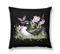 Bird Flower Butterfly Plush Pillowcases Soft Throw Pillow Covers Body Cushion Protective Case for Sofa Car Home Decor 22 "x22 "