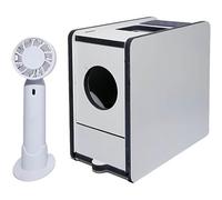 Bird Food Blowing Machine, Splitter for Millet and Grains, Large-Diameter Design with Fan, Efficiently Dispenses Natural Wood, Ideal for Various Seeds and Beans