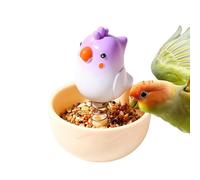 Bird Food Bowl Chew-Resistant Interactive Wobble Dish Toy