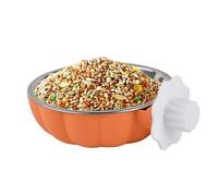 Bird Food Bowls in Cage, Cage Bowl for Feeding and Hydration | Stainless Steel Drip Hanging Bowl for Inseparable Parakeets Conuro Cockatoo and Other Birds