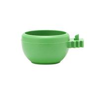 Bird Food Dish Parrot Feeding Cup Plastic Water Dish Bowl with Handle Hanging in Cage for Small Parrots Water Dish Bowl 3 Sizes Die Cut Faith Words