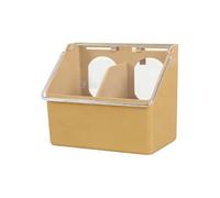 Bird Food Feeding Box, 16x14x9.5cm Large Capacity Heavy-Duty ABS Pigeon Feeder Dispenser Container for Pigeons, Doves, Poultry, Outdoor Aviary, Farm