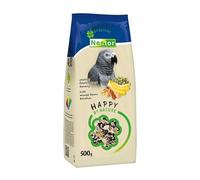 Bird Food for Large Parrots (Nuts, Mungo Beans, Bananas) 500g Cockatiels African Grey Parrots Nimfa Snacks Cockatoo Conures Birds Seed Treats