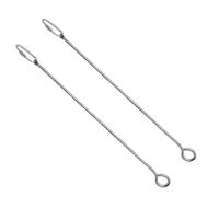 Bird Food Holder Skewer For Fruit Vegetable Cage Hanging Stainless Steel Stick Treat Feeders Toy For Parrots Easy To Use Bird Food Holder For Parakeets For Cage Hanging Stainless Steel Fruit Vegetable