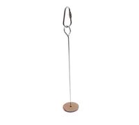 Bird Food Holder Skewer For Fruit Vegetable Metal Hanging Hook Stainless Steel Treat Feeders To Keep Cage Clean Bird Feeder Stand With Base For Deck
