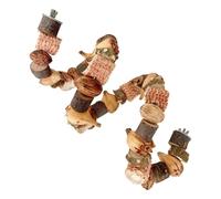 Bird Food Hunt Toys, Natural Bird Toys: Wooden Log Blocks For Chewing Birds, Cucateo Toys, Pocket Finding Pockets, Stairs