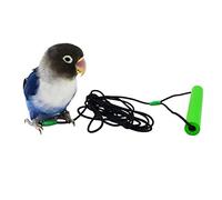 Bird Foot Chain with Flying Latex Elastic Training Rope Outdoor Parrot Ankle Foot Ring Accessories Bird Harness Leash Prevent Escaping (Model7-With 78.7inch Leash)