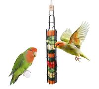 Bird Foraging Basket - Hanging Fruit Feeder | Metal Bird Treat Holder