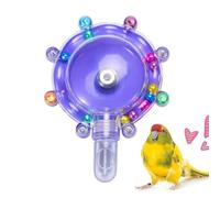 Bird Foraging Toys Fun Rotating Foraging Wheel | Bird Puzzle Toys for Cockatiels Chicken Playground Outdoor Indoor Patio Inside Window Courtyard Balconies Garden Yard