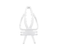 Bird Fruit Holder Parrot Vegetable Feeder Clips Cage For Hamsters (White, 6cm)