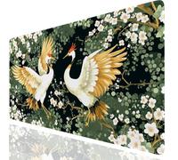Bird Gaming Mouse Mat Flower Mouse Pad Large 800x400x3mm, Extended Waterproof Mousepad Smooth Cloth Surface Improved Precision And Speed, Desk Mat Non-Slip Rubber Base for Home Office Gaming GKuk-2037