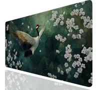 Bird Gaming Mouse Mat Flower Mouse Pad Large 900x400x3mm, Extended Waterproof Mousepad Smooth Cloth Surface Improved Precision And Speed, Desk Mat Non-Slip Rubber Base for Home Office Gaming GKuk-2058