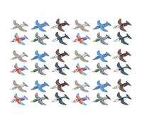 Bird Glider Planes (16cm) - Assorted Designs (2 of Each) - Polystyrene Flying Gliders for Kids Party Bag Fillers, Birthday Gifts & Outdoor Fun (48)