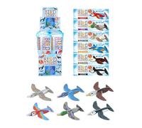 Bird Gliders Toy Pack - Flying Foam Bird Planes for Kids, Assorted Designs Parrot Duck Owl Eagle Puffin, Party Bag Fillers & Outdoor Toys (4)