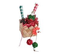 Bird Gnawing Toys - 8cm Colorful Parrot Chew, Wooden Hanging Toys, Natural Cage Teether, Interactive Bird Exercise | Engaging Parrot Training Accessory For Cockatiels Budgies Parakeets Love