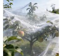 Bird Hail Barrier Netting for Fruit Trees, Anti-Aging Fine Mesh Garden Insect Netting for Vegetables, Greenhouse Crops, Patio Pond Net Cover for Leaves, Easy to Store(6x6m)