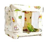 Bird Hammock - 18.5 cm Cockatiel Cage Swing Bed Nest Retreat | Breathable Parrot Resting Bed | Fabric Hanging Swing for Lovebird Canary Finch Conure Cockatoo Cage Summer Sleeping