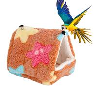 Bird Hammock Bed - Flannel Cotton Sponge 14x12cm | Winter Warm Parrot Hаmmock Nest House | Thickened Soft Small Animal Cave For Birds Hamsters Squirrels Sugar Gliders Guinea Pigs Chinchillas Cold