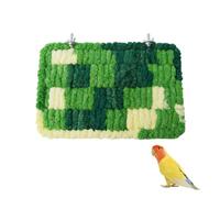 Bird Hammock Bed, Soft Coral Fleece Bird Platform with Supporting Framework, Winter Warm Bird Nest for Small Birds