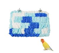 Bird Hammock Bed, Soft Coral Fleece Bird Platform with Supporting Framework, Winter Warm Bird Nest for Small Birds