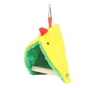 Bird Hammock - Bird Hammock for Cage, Hanging Warm Rest Nest for Winter, Triangular Parrot Nest Made of Wood, 13 x 15 cm Cuddly Hut Tent for Cockatiels, Finches, Pet Hen