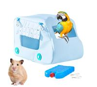 Bird Hammock, Birds Hut Hammock, 9.06x5.91x6.3 Inches Car-Shaped Cooling Sleeping Cave, Soft Fleece Interior, Parrot House Nest for Hamster, Canary, Conure and Lovebird Cage Use
