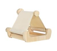 Bird Hammock for Cage - 18.5 x 18 x 17 cm, Wooden Bird Sleeping Swing | Multifunctional Bird Bed for Cage with Drawer Tray | Cockatiel Nest Bass | For Cockatiels