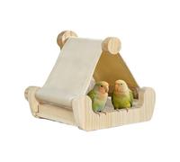 Bird Hammock for Cage | Wooden Bird Swing Perch with Drawer Tray | Multifunctional Conure Bed | for Cockatiel Parrot Parakeet Budgies Lovebird Macaw Parrotlet