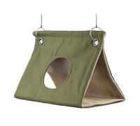 Bird Hammock Hammocks - Breathable Canvas Hanging Cabin 420g, Warm Shed House with Round Holes Design, Comfortable Shelter for Sleeping and Games | African Grey, PE