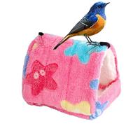 Bird Hammock House Warm - Plush Parrot Cuddly Bed, Cosy Warm Sleeping Cave | Soft Bird Nest for Small Pets, Shelter for Parrots in Cold Weather, Comfortable Hammock for W
