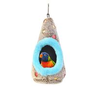 Bird Hammock Nest - 20cm Parrot Sleeping Bed, Bite Resistant Hanging Shelter | Soft Resting Cage Habitat for Parakeet Conure Finch Small Medium Breeds Living Room Balcony Windowsill