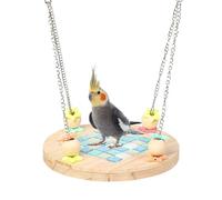 Bird Hammock - Parrot Hammock with Ice Pad,Hot Weather Removable Swing Toy Cage Bed for Canary Cockatiel Conure Parakeet Calming Climbing