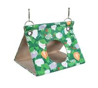 Bird Hammock, Parrot Hanging Bed House with 2 Metal Hooks Bird Hanging Hut Nest for Parakeet Cockatiels Budgies Lovebird