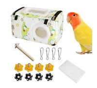 Bird Hammock - Soft Cotton Avian, Sleeping Bed Nest, Hanging Resting Area Small Species, warm Perch House Feathered Friends, Comfortable Bedding And Lounging Spot | With Secure Attachment For Pet Cage