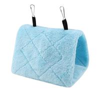 Bird Hammock, Soft Plush Hanging Hut with Cozy Perch and Swing Design for Small Medium Large Birds, Ideal for Cage Enrichment, Playtime, Resting, and Stress Relief