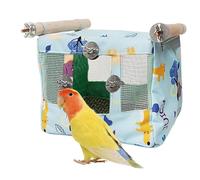 Bird Hammock Tent, Breathable Parrot Snuggle Cave House with Cool Pad, Waterproof Cloth Animal Cave for Parakeet Cockatiel Lovebird African Grey