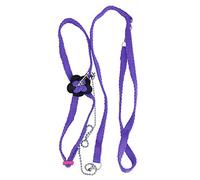 Bird Harness and Leash Adjustable Parrot Harness Anti-Bite Flying Training Rope Pet Outdoor Traction for Budgies Parakeets Parrots Cockatoo Cockatiel (Purple)