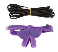 Bird Harness and Leash Super Light Adjustable Bite Resistant Parrot Harness Traction Rope with Cute Wing Handle Purple (Purple)