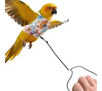Bird Harness, Anti-Bite Safe Flight Suit for Pets, Bird Flight Harness with Training Rope, for Conures, Cockatiels, Finches, Sparrows, Parakeets, Parakeets,